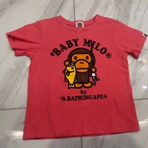 Bape pink Tee size：110cm